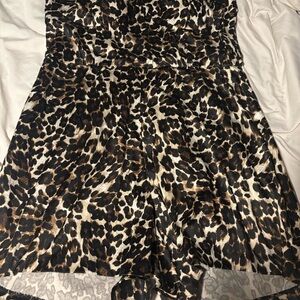 Stop Staring Leopard Print Romper Shorts